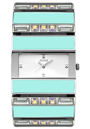 Guess Watches : W12569L4 White Dial Stainless Steel Band Women Watch