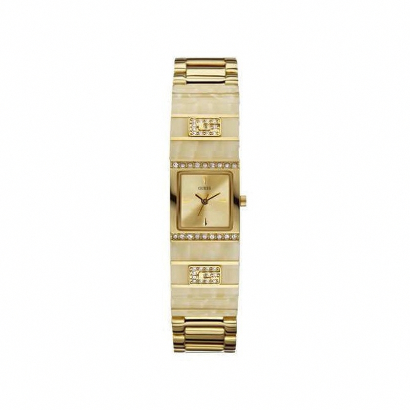 Guess Watches : W13590L2 Quartz Gold Tone Stainless Steel Dial Case Women Watch