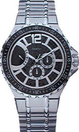 Guess Watches : W17522G1 Quartz Analog Day Date Stainless Steel Men Watch
