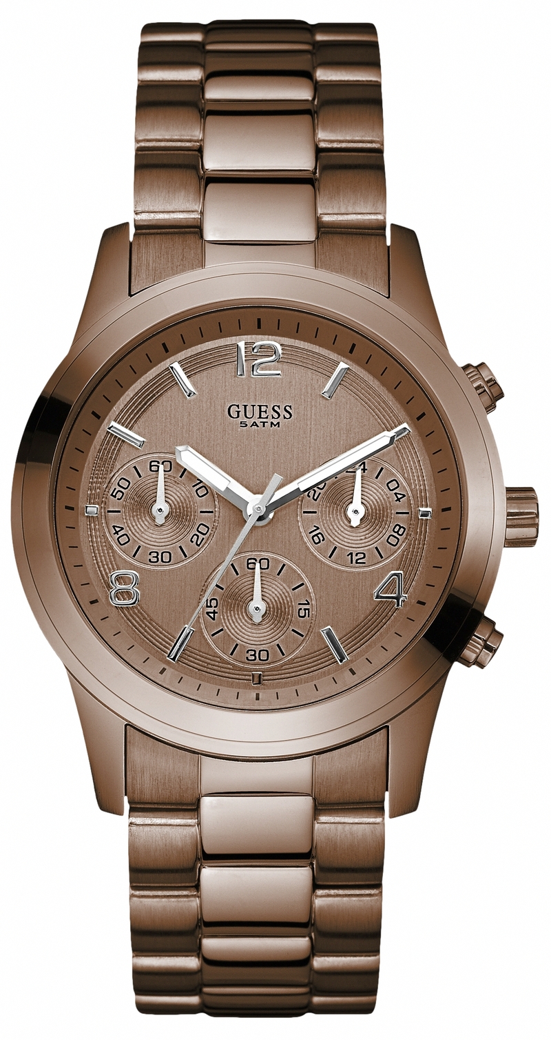 Guess Watches : W17543L1 Quartz Brown Dial Stainless Steel Case And Bracelet Women Watch