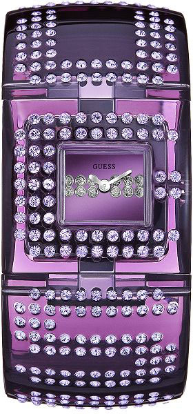 Guess Watches : W18534L1 Quartz Purple Dial Resin Women Watch