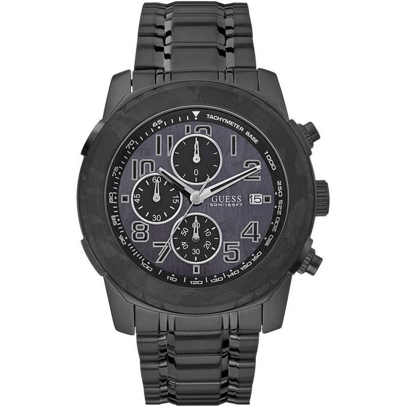 Guess Watches : W22522G1 Quartz Black Dial Stainless Steel Case And Bracelet Women Watch