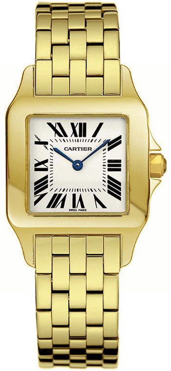 Cartier Watches : W25062X9 Quartz 18kt Yellow Gold Silver Dial 18kt Yellow Gold Band Women Watch