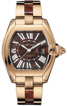 Cartier Watches : W6206001 Automatic 18kt Rose Gold Brown Dial 18kt Rose Gold Band Men Watch