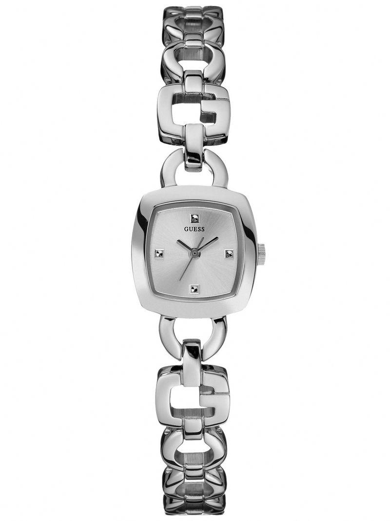 Guess Watches : W65015L1 Quartz Silver Dial Stainless Steel Case And Bracelet Women Watch