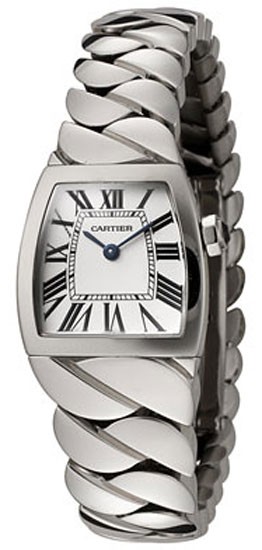 Cartier Watches : W660012I Calibre 059 Quartz Polished Stainless Steel Silver Guilloche Sunray With Roman Numerals Dial Polished Stainless Steel Band Women Watch