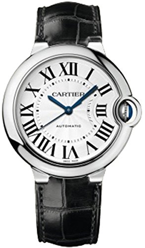 Cartier Watches : W69017Z4 Silver Dial Crocodile Leather Band Women Watch