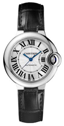 Cartier Watches : W6920085 Automatic Polished Stainless Steel Silver Opaline Dial Black Alligator Strap Band Women Watch