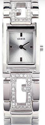 Guess Watches : W75007L1 Stainless Steel Band Silver Dial Series Women Watch