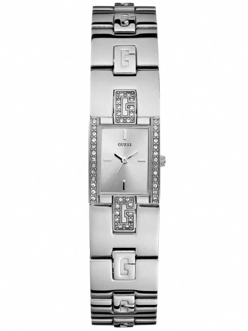 Guess Watches : W75059L1 Quiartz Silver Dial Stainless Steel Case And Bracelet Women Watch