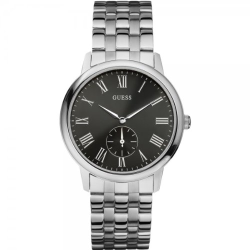 Guess Watches : W80046G1 Quartz Black Dial Stainless Steel Men Watch