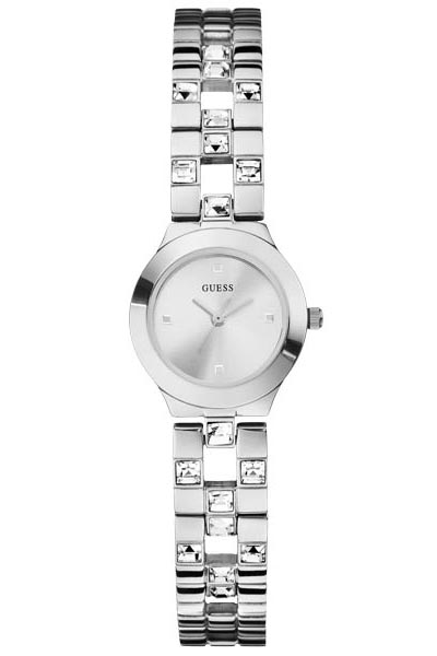 Guess Watches : W95140L1 Quartz Silver Dial Stainless Steel Women Watch