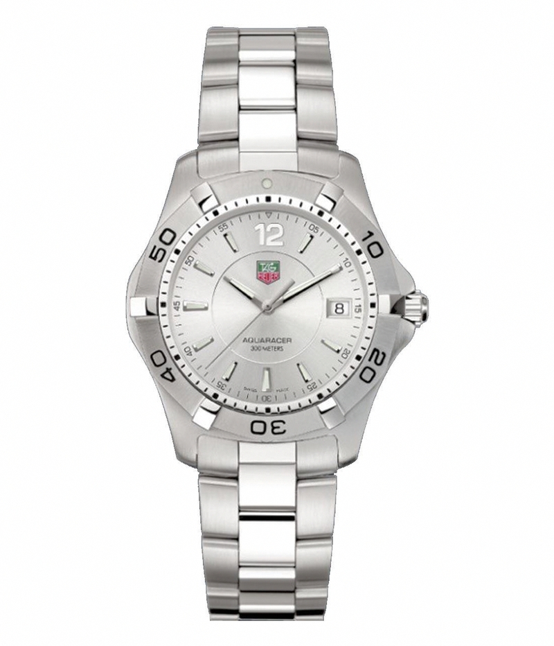TAG Heuer Watches : WAF1112.BA0801 Quartz Silver Dial Date Stainless Steel Men Watch