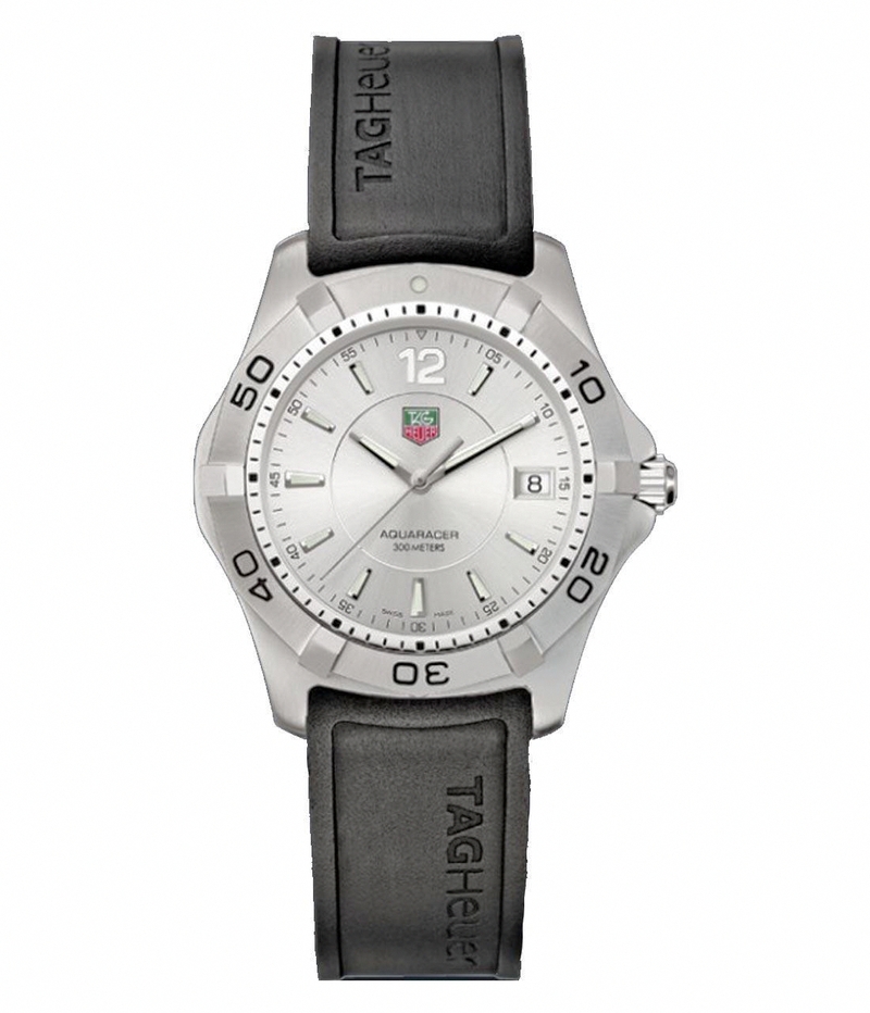 TAG Heuer Watches : WAF1112.FT8009 Silver Dial Aquaracer Men Watch
