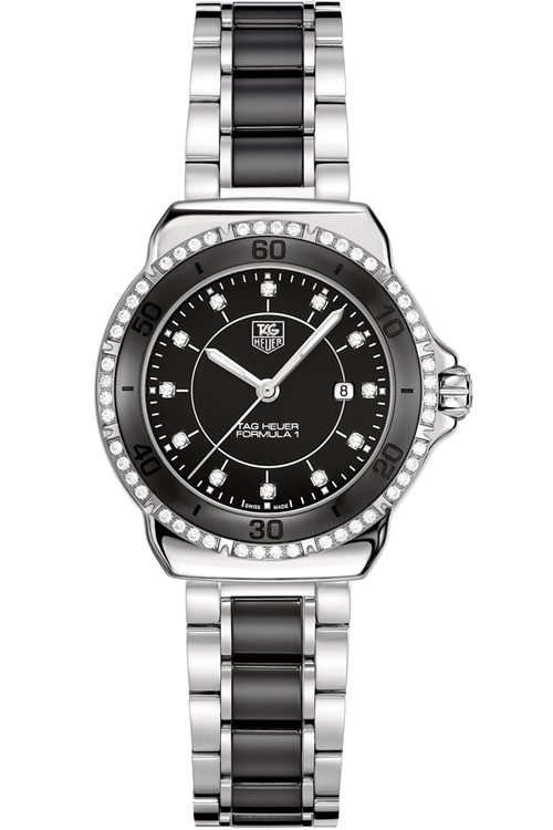 TAG Heuer Watches : WAH1312.BA0867 Quartz Diamond Dials Date 32mm Formula 1 Women Watch