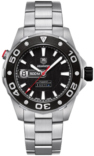 TAG Heuer Watches : WAJ2119.BA0870 Automatic Date 500 Meter Water Resistant Stainless Steel Men Watch