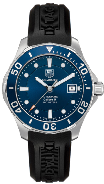 TAG Heuer Watches : WAN2111.FT8010 Automatic Date 300 Meter Water Resistant Aquaracer Men Watch
