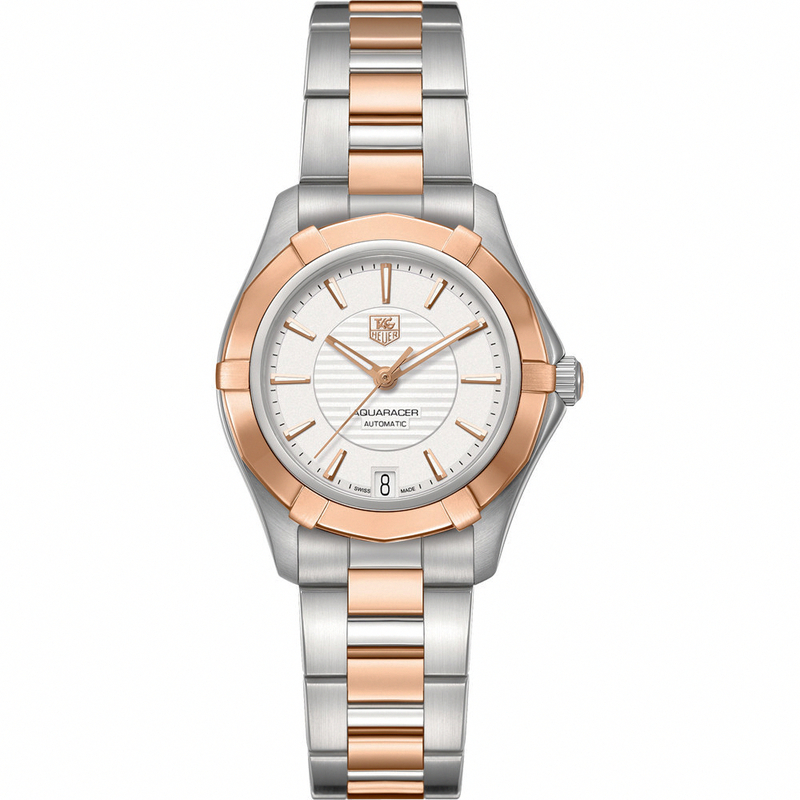TAG Heuer Watches : WAP2350.BD0838 Automatic Analog Dial Date Stainless Steel and Rose Gold Women Watch