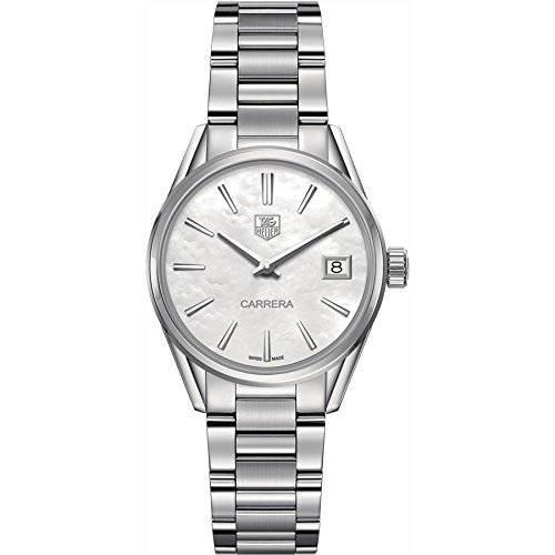 TAG Heuer Watches : WAR1311.BA0778 Quartz White Mother of Pearl Dial Date Stainless Steel Women Watch
