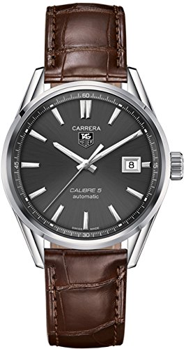 TAG Heuer Watches : WAR211C.FC6181 Anthracite Dial Crocodile Leather Band Men Watch
