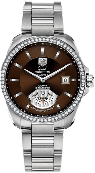 TAG Heuer Watches : WAV511E.BA0900 Automatic C.O.S.C Date Diamond Bezel Stainless Steel Men Watch