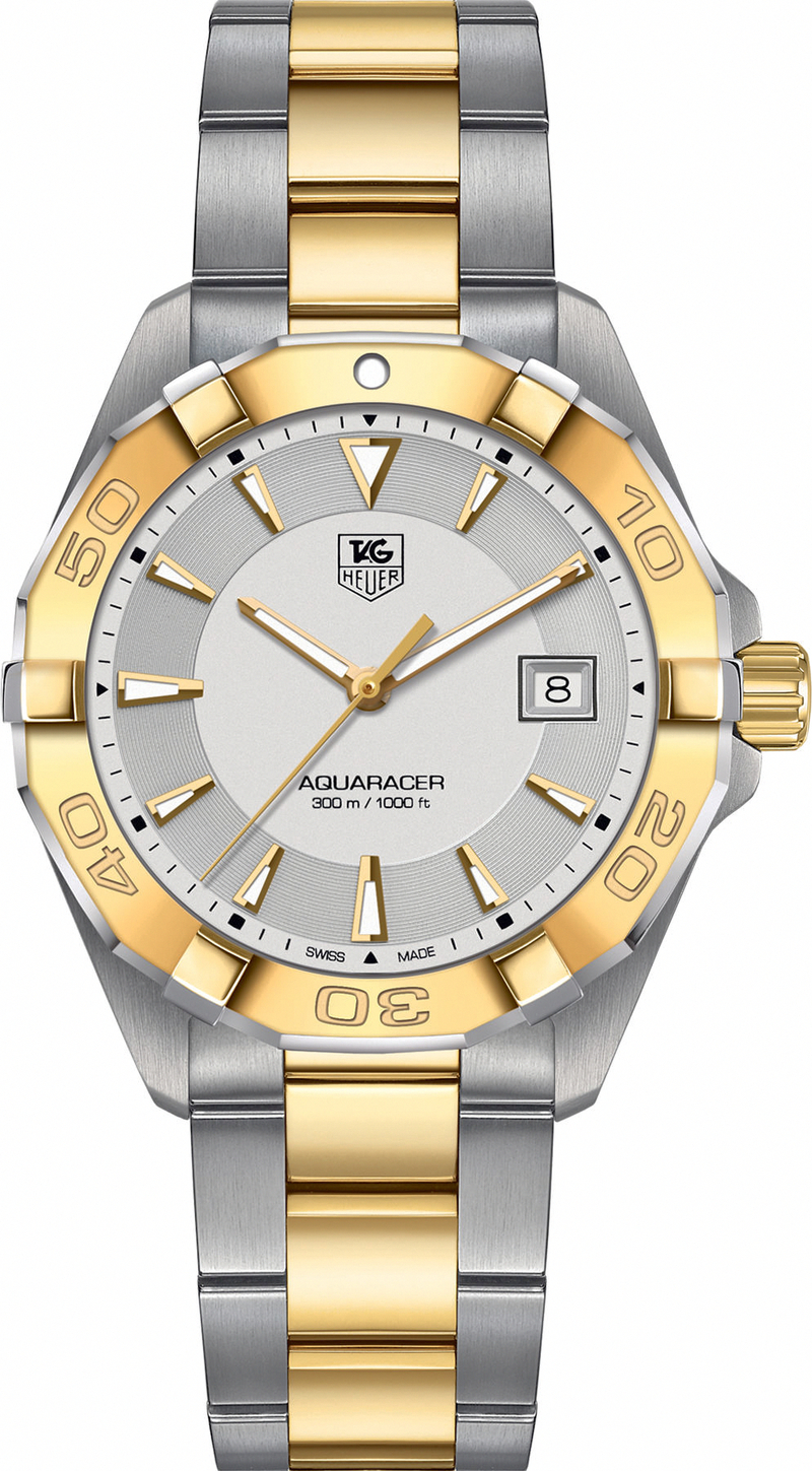TAG Heuer Watches : WAY1120.BB0930 Quartz Date Stainless Steel and Yellow Gold Plated Men Watch