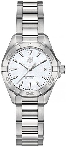 TAG Heuer Watches : WAY1412.BA0920 Quartz Mother Of Pearl Dial Date Stainless Steel Women Watch