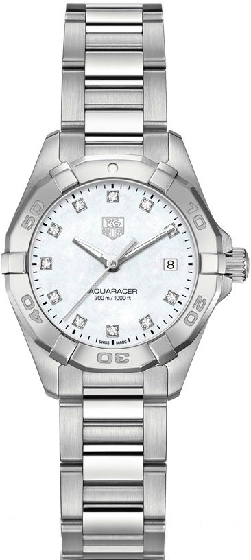 TAG Heuer Watches : WAY1413.BA0920 Quartz 11 Diamonds Dial Date Stainless Steel Women Watch