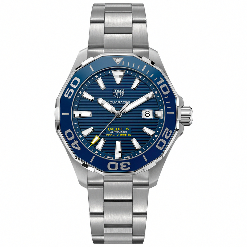 TAG Heuer Watches : WAY201B.BA0927 Automatic Blue Dial Date Stainless Steel Men Watch