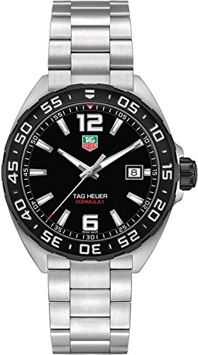 TAG Heuer Watches : WAZ1110.BA0875 Quartz Black Dial Date Stainless Steel Men Watch