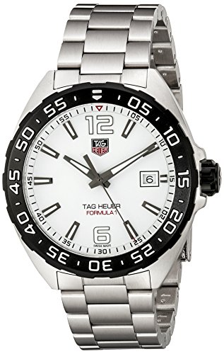 TAG Heuer Watches : WAZ1111.BA0875 Quartz White Dial Date Stainless Steel Men Watch