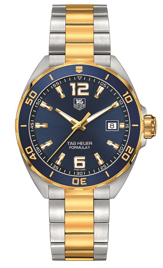 TAG Heuer Watches : WAZ1120.BB0879 Quartz Blue Dial Date Stainless Steel Men Watch