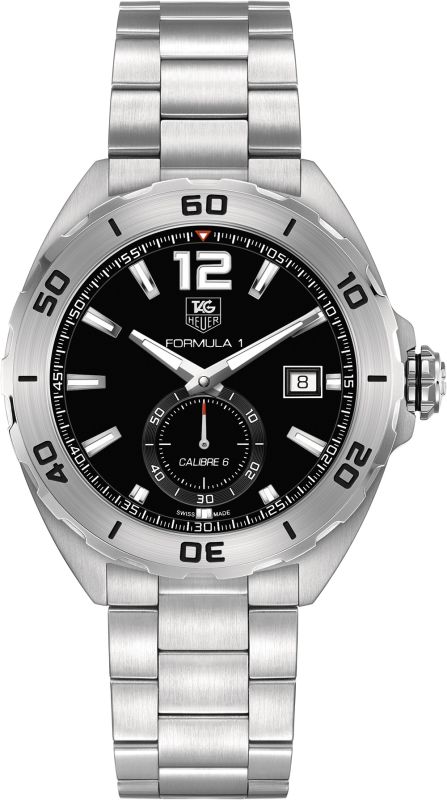 TAG Heuer Watches : WAZ2110.BA0875 Quartz Calibre 6 Black Dial Date Stainless Steel Men Watch
