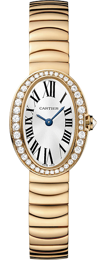Cartier Watches : WB520026 Quartz 18kt Rose Gold Silver Dial 18kt Rose Gold Polished Band Women Watch