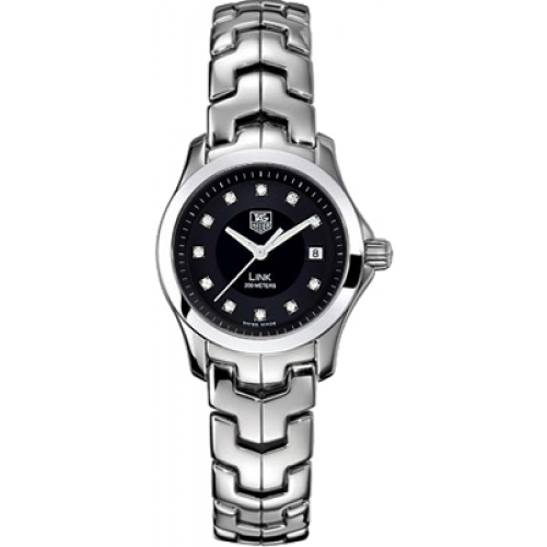 TAG Heuer Watches : WJF131H.BA0572 Quartz Black Diamond Dial Stainless Steel Women Watch
