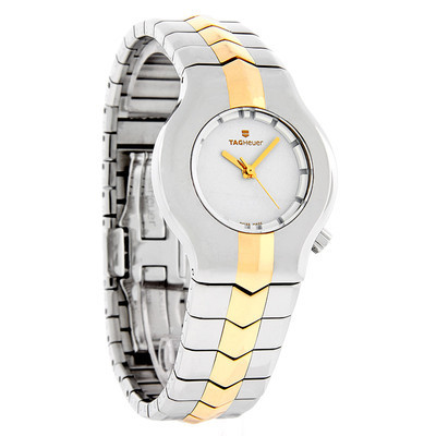 TAG Heuer Watches : WP1350.BD0752 Quartz White Dial Stainless Steel Case With Gold And Stainless Steel Bracelet Women Watch