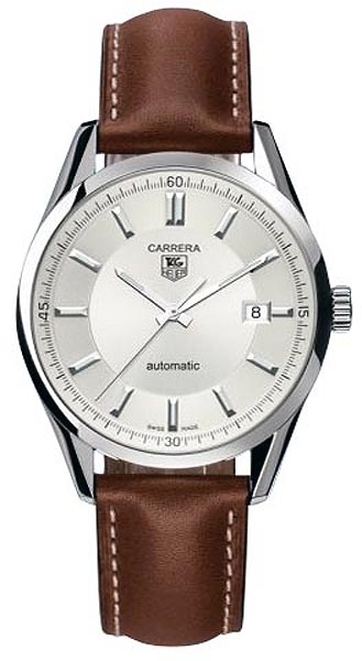 TAG Heuer Watches : WV211A.FC6203 Automatic Analog Date Brown Leather Men Watch