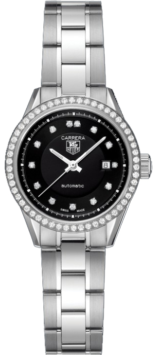 TAG Heuer Watches : WV2412.BA0793 Automatic Diamond Dial Diamond Bezel Stainless Steel Women Watch