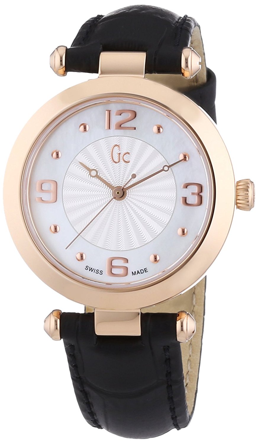 Guess Watches : X17012L1 Ivory Dial Leather Women Watch