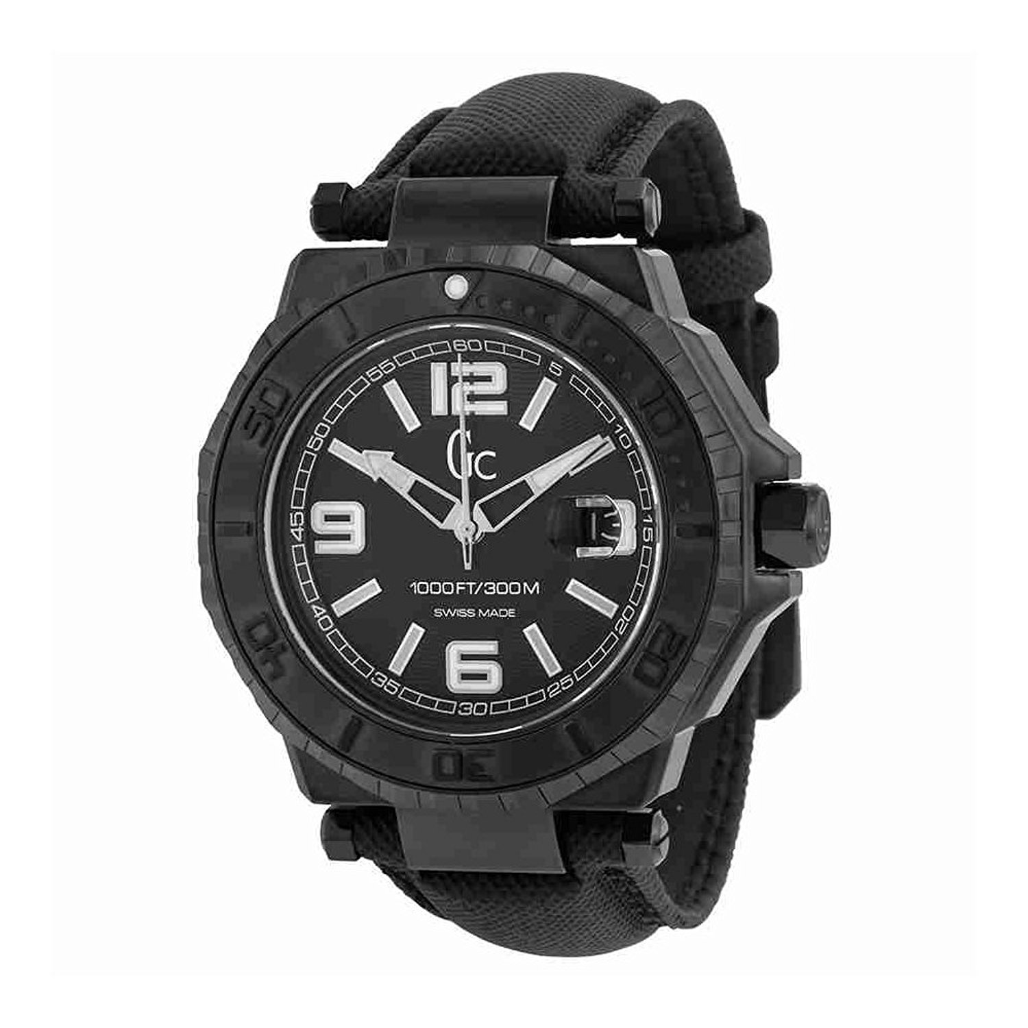 Guess Watches : X79011G2S Black Dial Nylon Band Men Watch