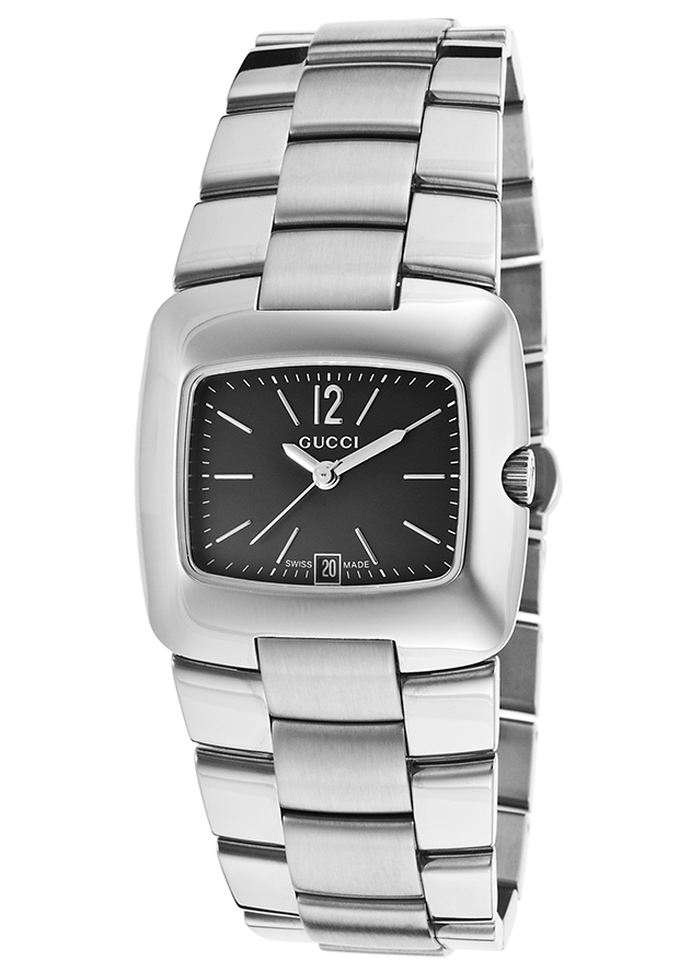 Gucci Watches : YA085502 Quartz Black Dial Date Stainless Steel Women Watch