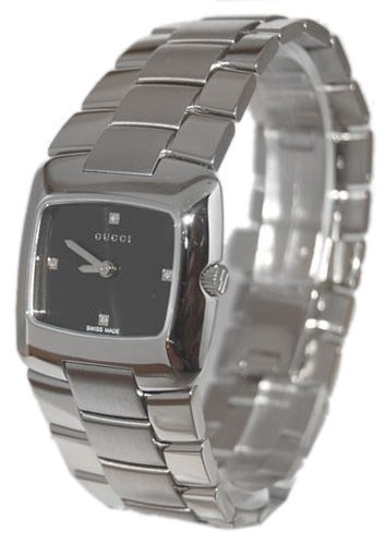 Gucci Watches : YA085503 Quartz Black Dial Stainless Steel Women Watch