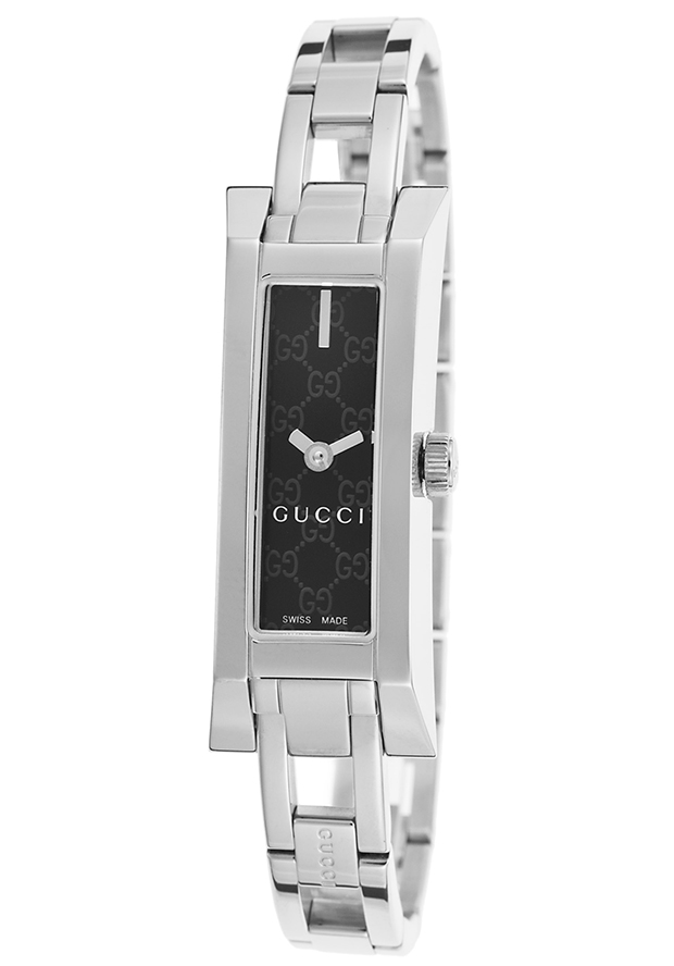 Gucci Watches : YA110526 Quartz Black Dial Stainless Steel Women Watch