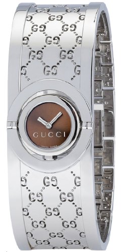 Gucci Watches : YA112501 Quartz Steel Brown Rotating Dial Steel Band Women Watch