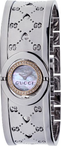 Gucci Watches : YA112524 Swiss Quartz Diamond and Stainless Steel Women Watch