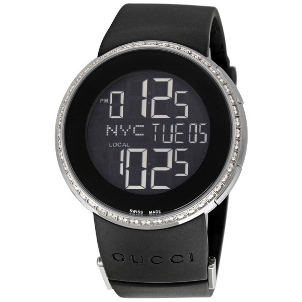 Gucci Watches : YA114402 Black Digital Quartz Unisex Watch