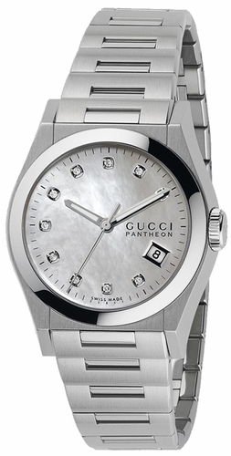 Gucci Watches : YA115403 Mother Of Pearl Battery Operated Quartz Unisex Watch