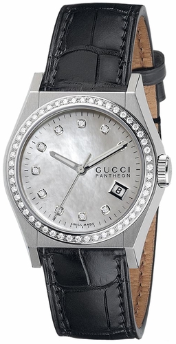 Gucci Watches : YA115405 Mother Of Pearl Battery Operated Quartz Unisex Watch