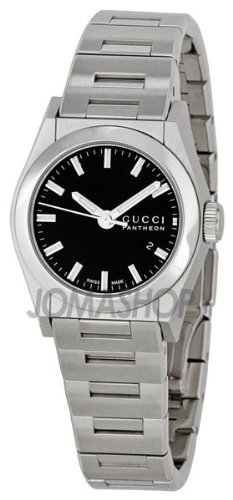 Gucci Watches : YA115502 Quartz Steel Black Dial Steel Band Women Watch