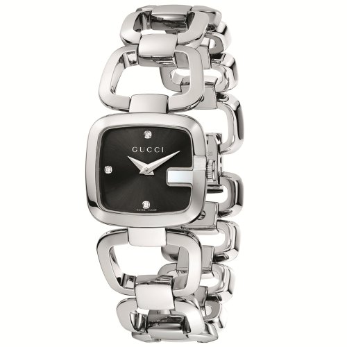 Gucci Watches : YA125509 Quartz Black Dial Stainless Steel Women Watch